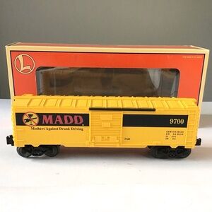 Lionel Trains MADD Boxcar 6-26239 Mothers Against Drunk Driving 9700 MIB Vintage